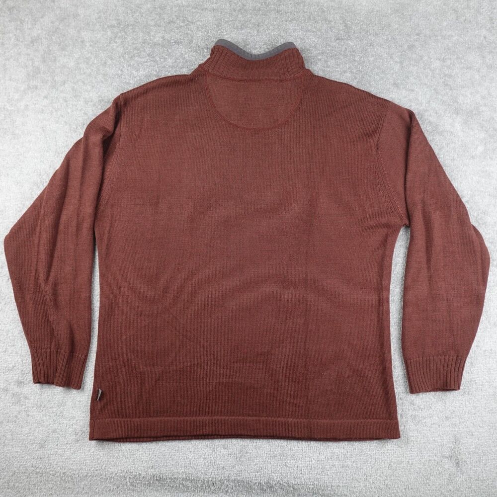 The North Face Sweater Mens XL Bronze Brown A5 Series 1/4 Zip Pullover Mock Neck - Picture 8 of 11